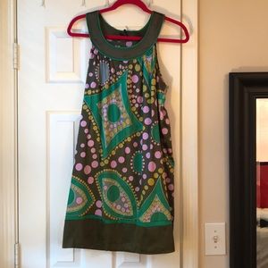 Lapis scoop neck dress